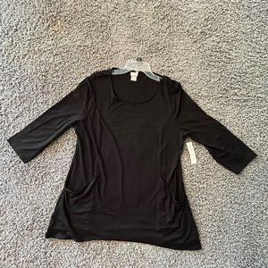 Chicos Top, Tunic w/pockets, NWT